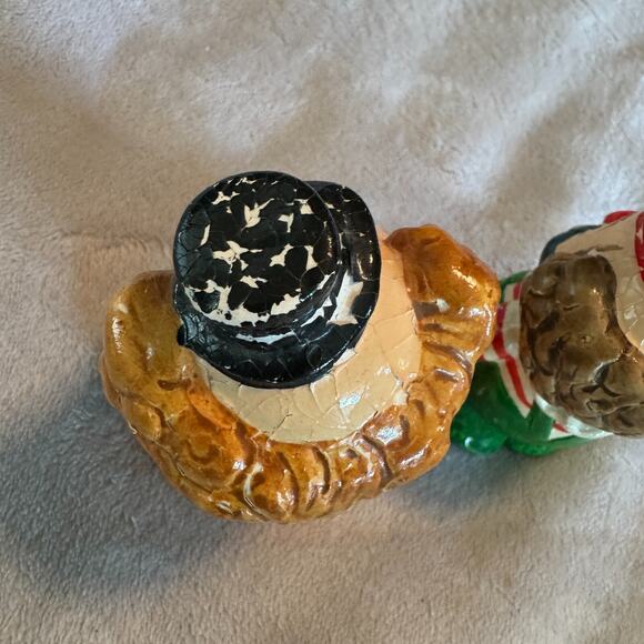 2 VINTAGE ENESCO CLOWN Figurines Sri Lanka Ceramic Porcelain Circus Hand Painted - Picture 5 of 7